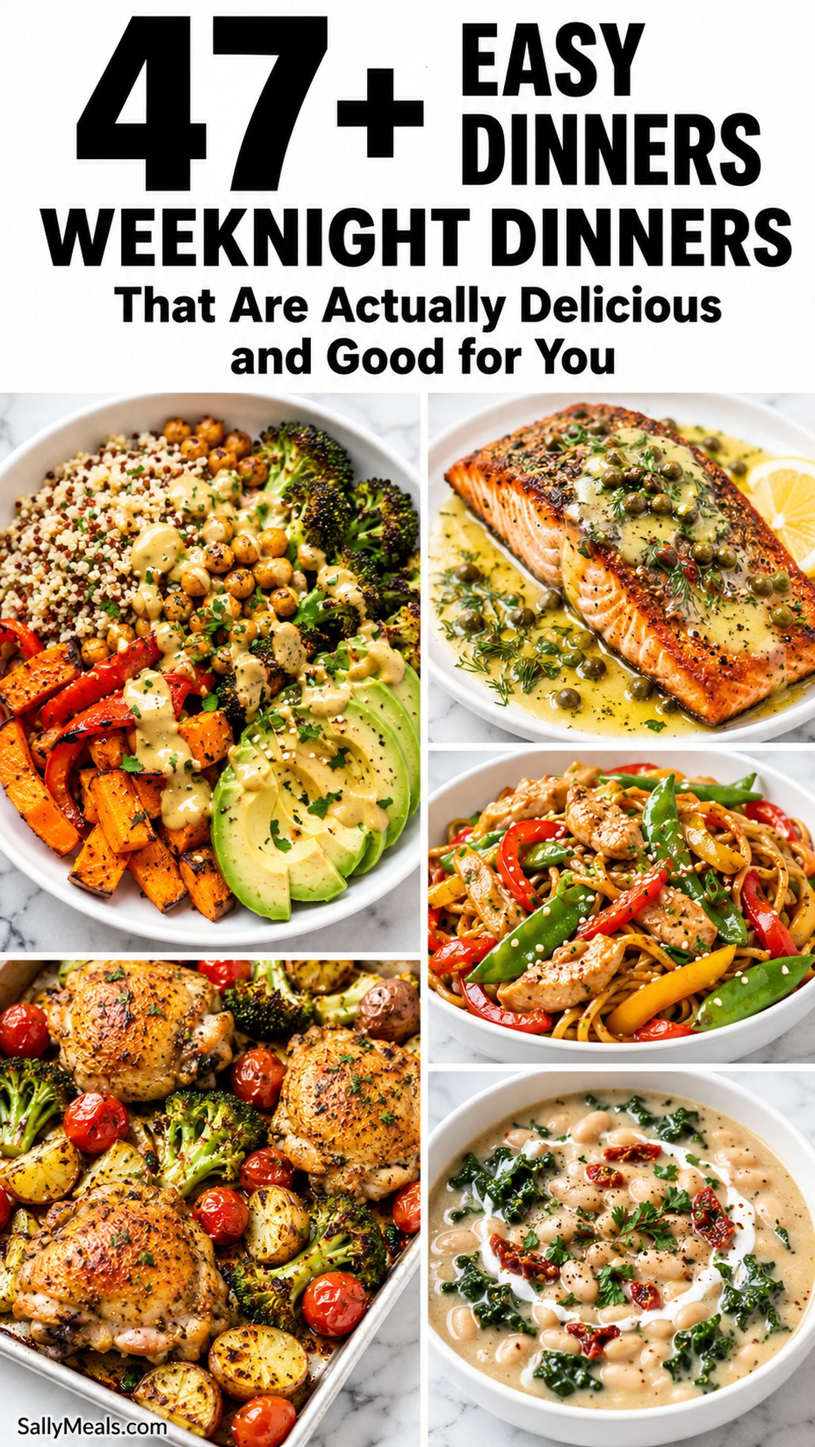 47 Delicious Dinners That Are Actually Easy (and Healthy!) to Make