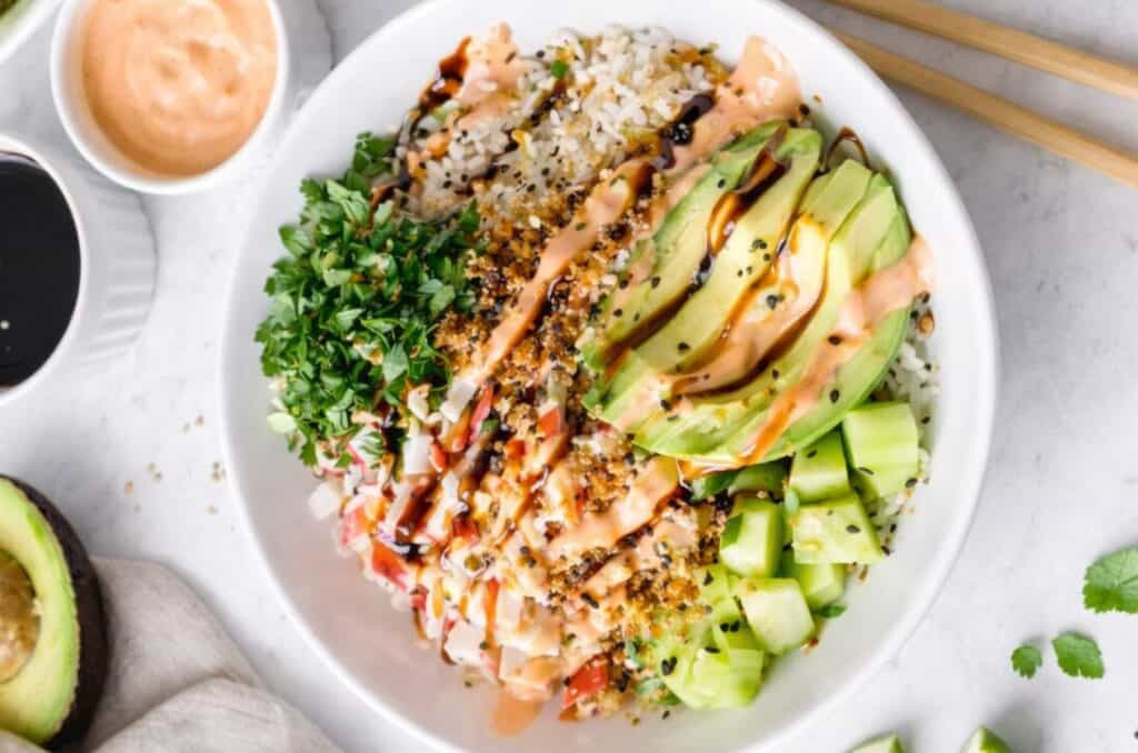 Crunch Roll Sushi Bowl