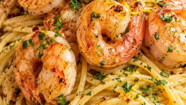 Garlic Butter Shrimp Spaghetti with Fresh Herbs